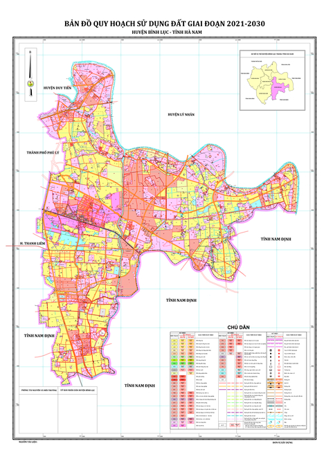 Bản đồ quy hoạch huyện Bình Lục, tỉnh Hà Nam đến năm 2030