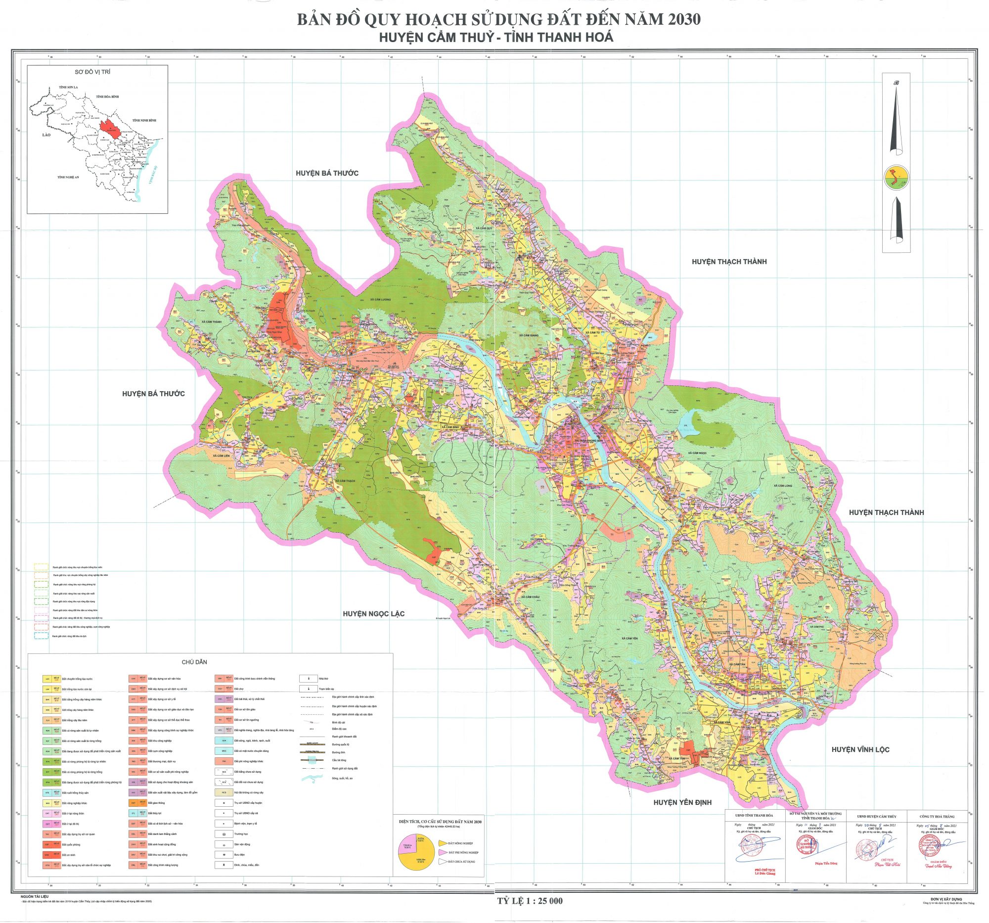 Bản đồ quy hoạch huyện Cẩm Thủy, tỉnh Thanh Hóa đến năm 2030