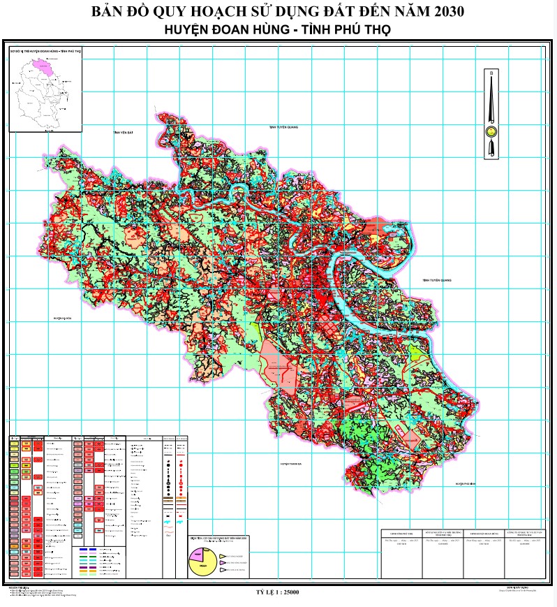 Bản đồ quy hoạch huyện Đoan Hùng, tỉnh Phú Thọ đến năm 2030