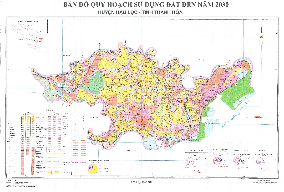 Bản đồ quy hoạch huyện Hậu Lộc, tỉnh Thanh Hóa đến năm 2030