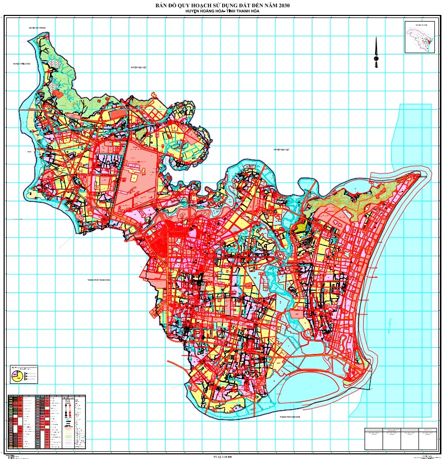 Bản đồ quy hoạch huyện Hoằng Hóa, tỉnh Thanh Hóa đến năm 2030