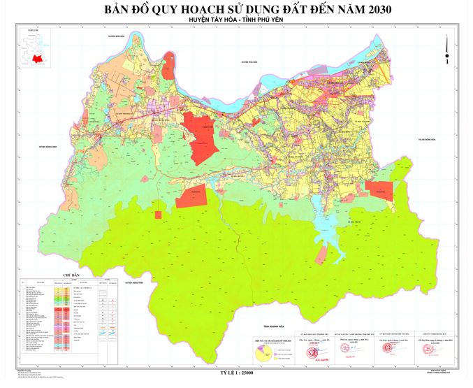 Bản đồ quy hoạch huyện Tây Hoà, tỉnh Phú Yên đến năm 2030