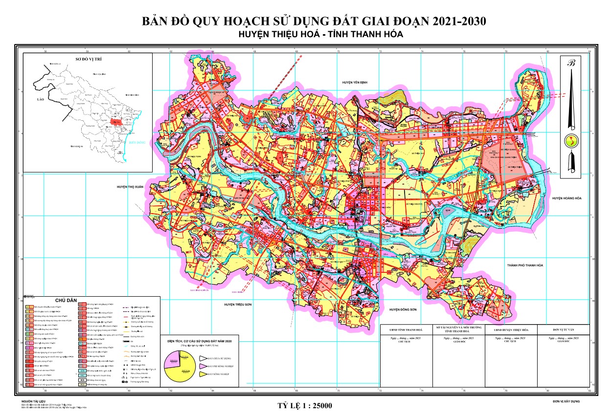 Bản đồ quy hoạch huyện Thiệu Hóa, tỉnh Thanh Hóa đến năm 2030