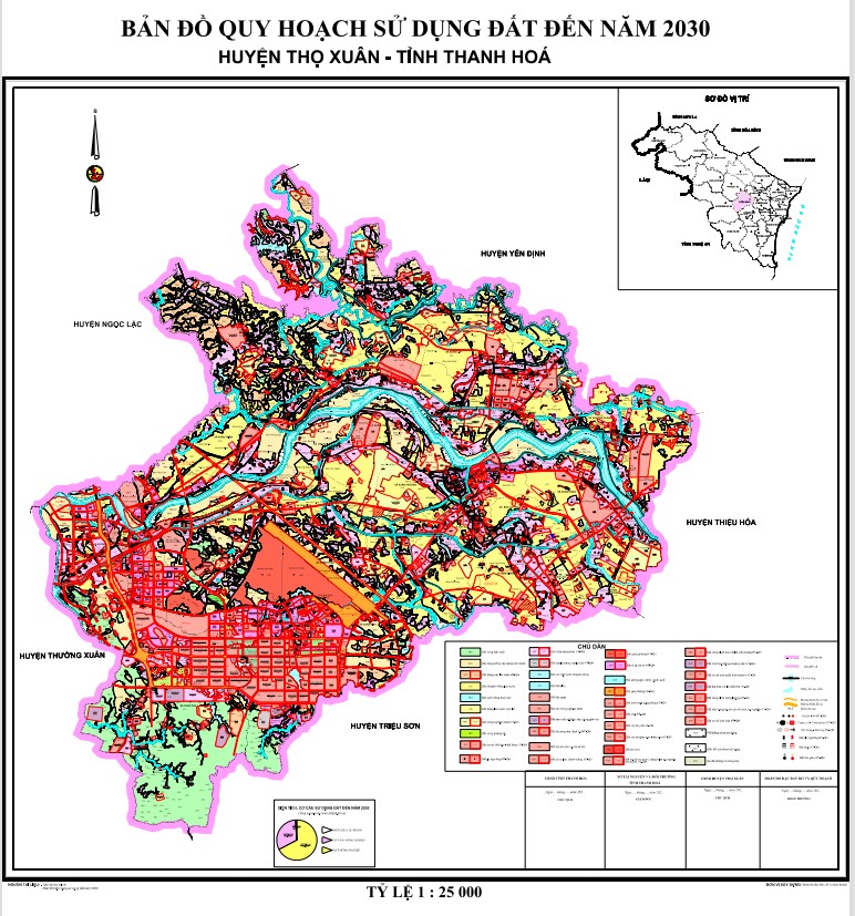 Bản đồ quy hoạch huyện Thọ Xuân, tỉnh Thanh Hóa đến năm 2030
