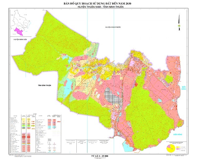 Bản đồ quy hoạch huyện Thuận Nam, tỉnh Ninh Thuận đến năm 2030