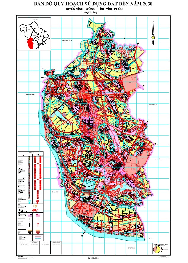 Bản đồ quy hoạch huyện Vĩnh Tường, tỉnh Vĩnh Phúc đến năm 2030
