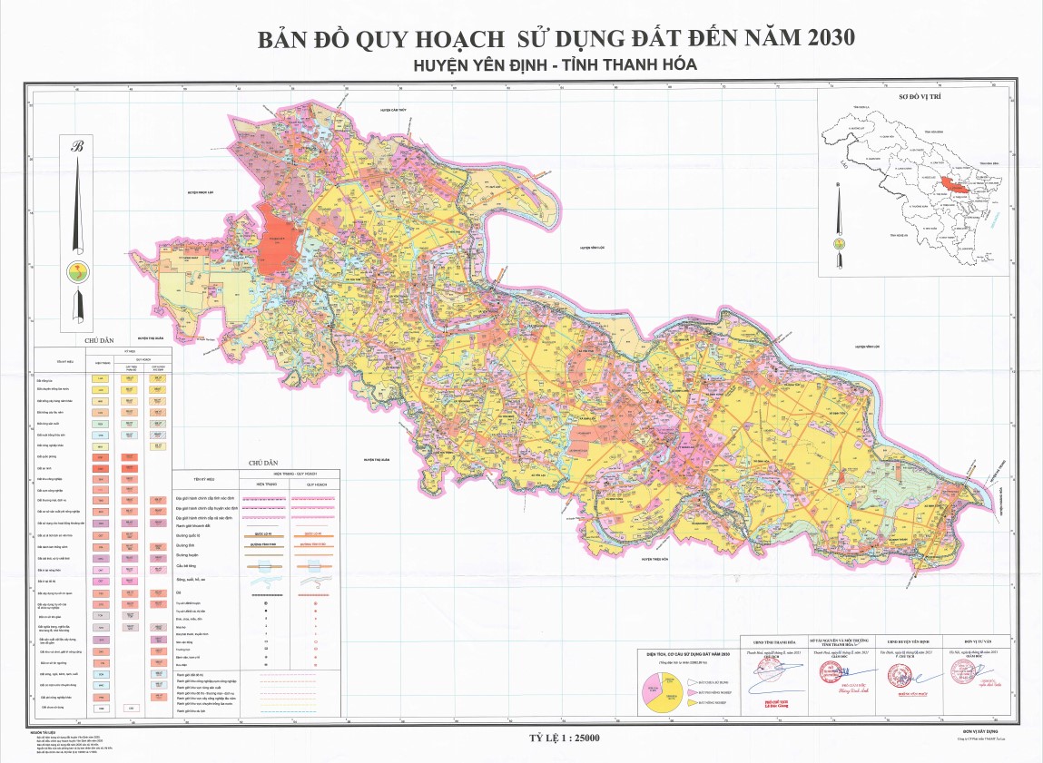 Bản đồ quy hoạch huyện Yên Định, tỉnh Thanh Hóa đến năm 2030
