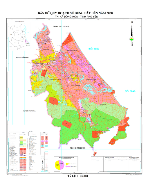 Bản đồ quy hoạch thị xã Đông Hòa, tỉnh Phú Yên đến năm 2030