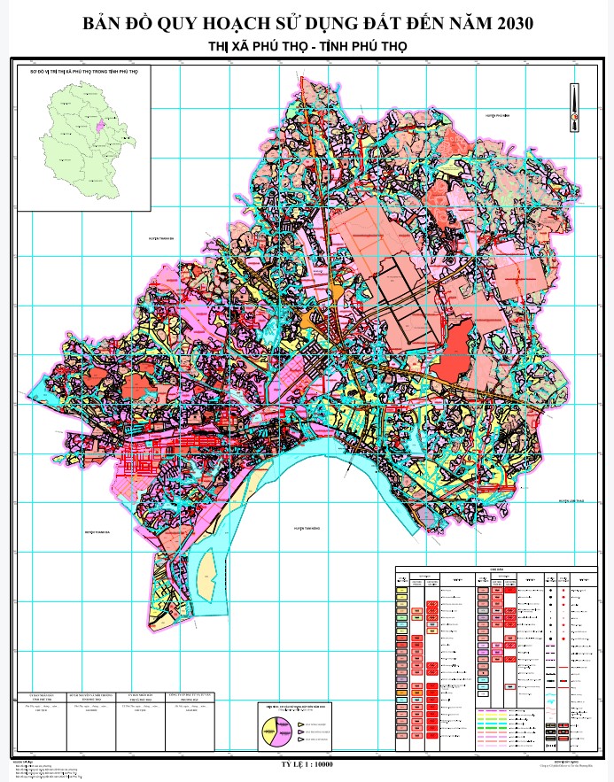 Bản đồ quy hoạch thị xã Phú Thọ, tỉnh Phú Thọ đến năm 2030
