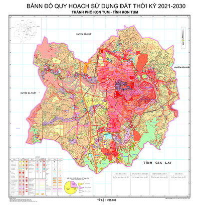 Bản đồ quy hoạch thành phố Kon Tum, tỉnh Kon Tum đến năm 2030
