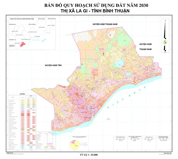 Bản đồ quy hoạch thị xã La Gi tỉnh Bình Thuận đến năm 2030