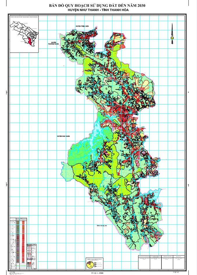 Bản đồ quy hoạch huyện Như Thanh, tỉnh Thanh Hóa đến năm 2030