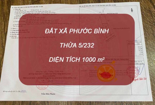 Dat San Bay Long Thanh 5 232 Dat Xa Phuoc Binh Tandaithanhinvest
