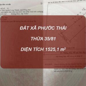So Hong 35 81 Dien Tich 1525 Phuoc Thai Long Thanh Tandaithanhinvest